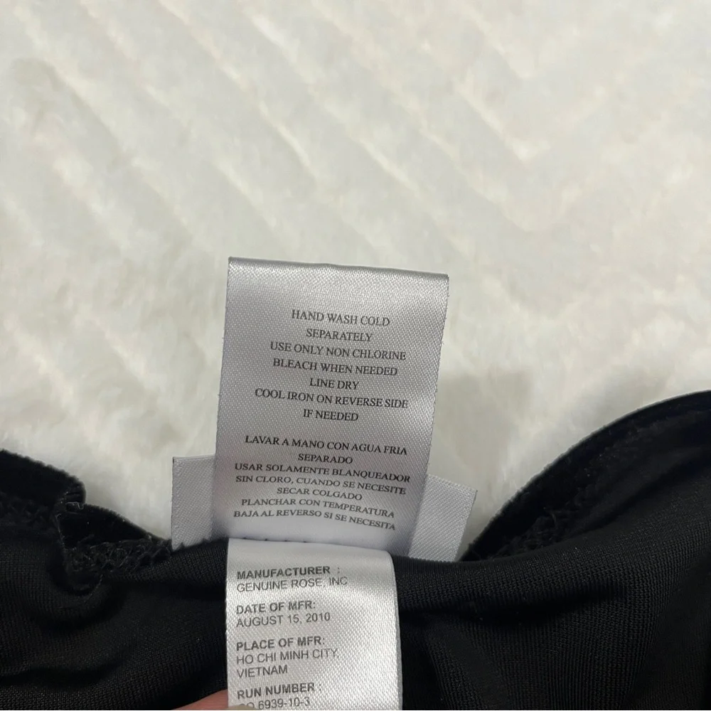 Jona‎ Michelle Velvet Black Pink Tiered Ruffle Dress size 8 girls semi formal